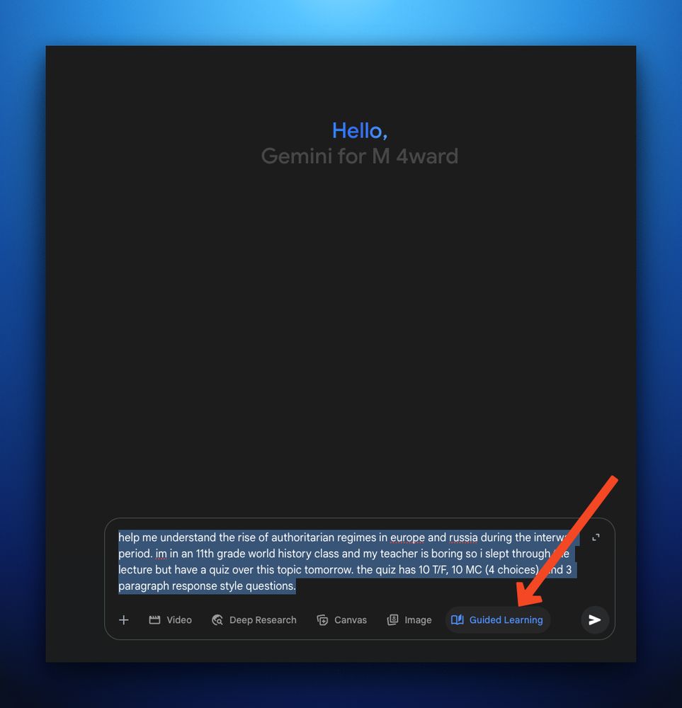 Well hello there, Google Gemini Guided Learning Mode 👋

Just in time for the new school year...let's see how it compares to ChatGPT Study Mode