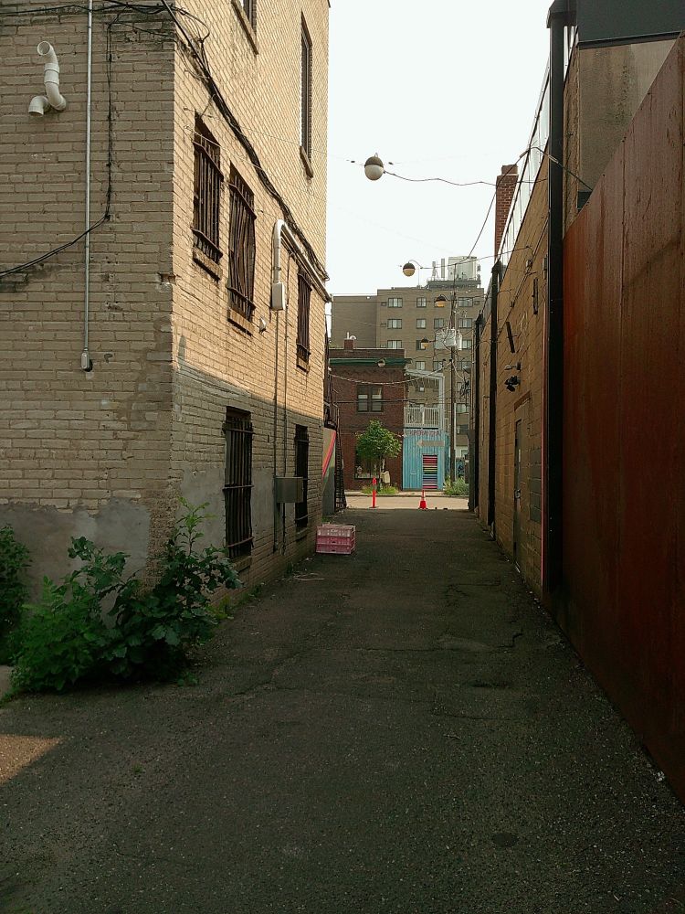photo of an alleyway in minneapolis 