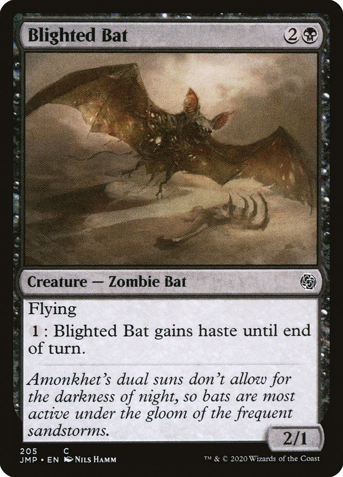 Hilariously-expensive-for-its-stats MTG card Blighted Bat