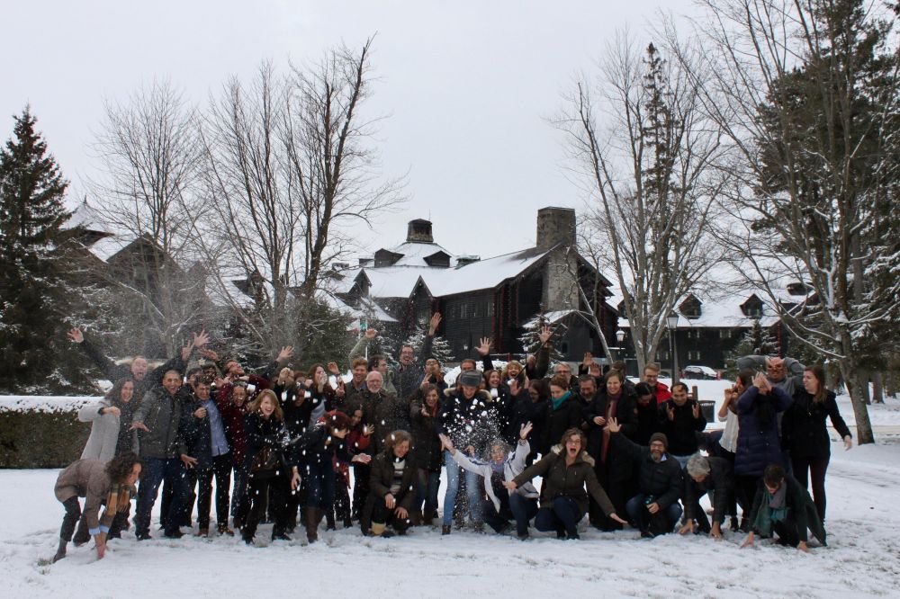 Group photo the school of 2018 at the Winter school on the Neuroscience of Consciousness  