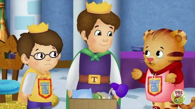 Prince Wednesday, Prince Tuesday, and Daniel Tiger