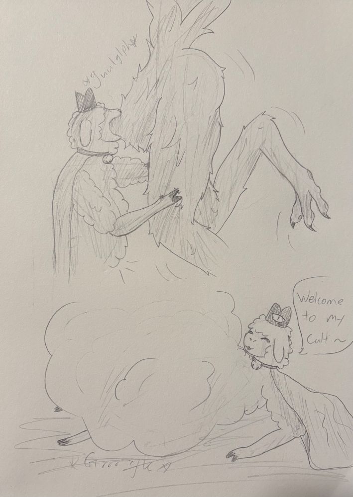 The Lamb easily scarfs down Bird and welcomes her to their cult.