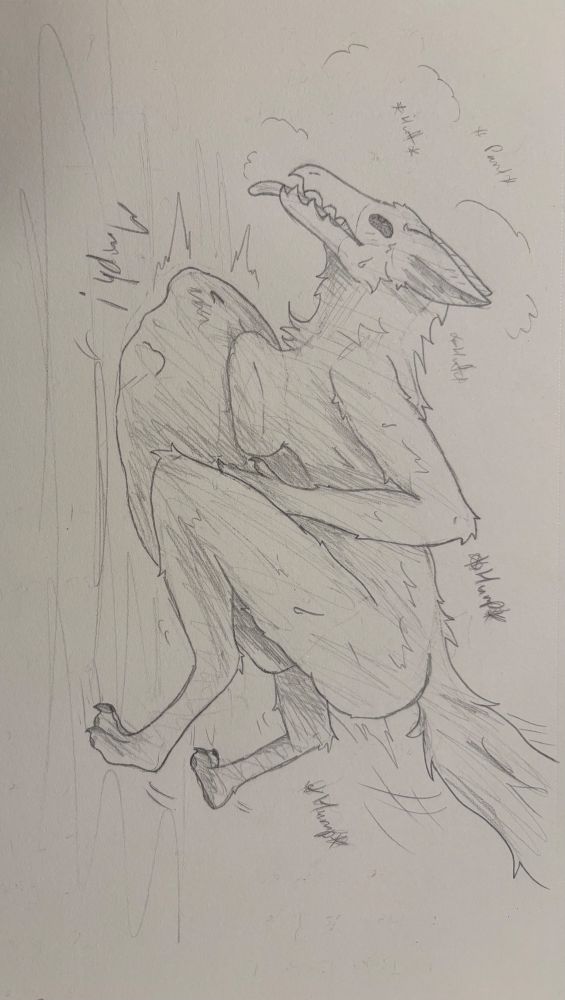 Bird is aggressively humping her full belly and is enjoying her prey’s lovely sounds.

Luca is being humped and squished by Bird but he’s enjoying it.