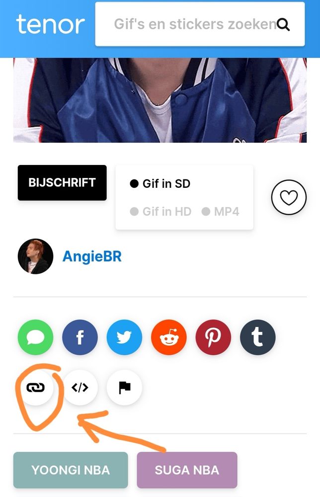 Scroll down and click on the link share button. Don't use this link, it won't work.