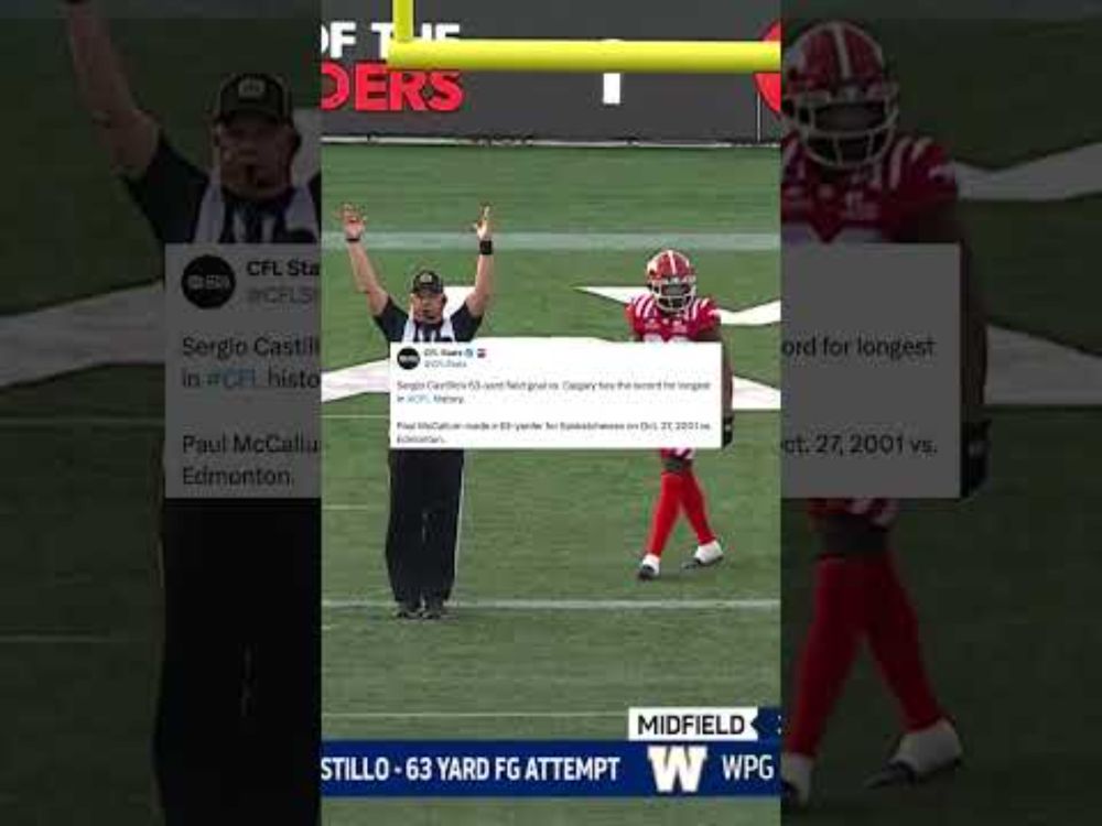 CASHTILLO TIES CFL RECORD! #cfl #cflfootball