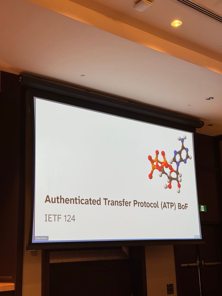 Authenticated Transfer Protocol (ATP) BOF
IETF 124