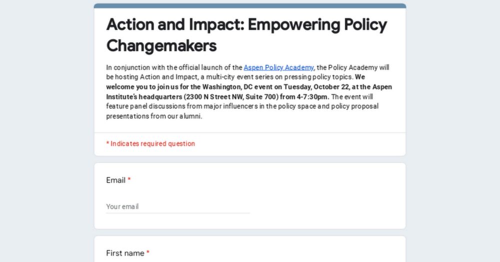 Action and Impact: Empowering Policy Changemakers