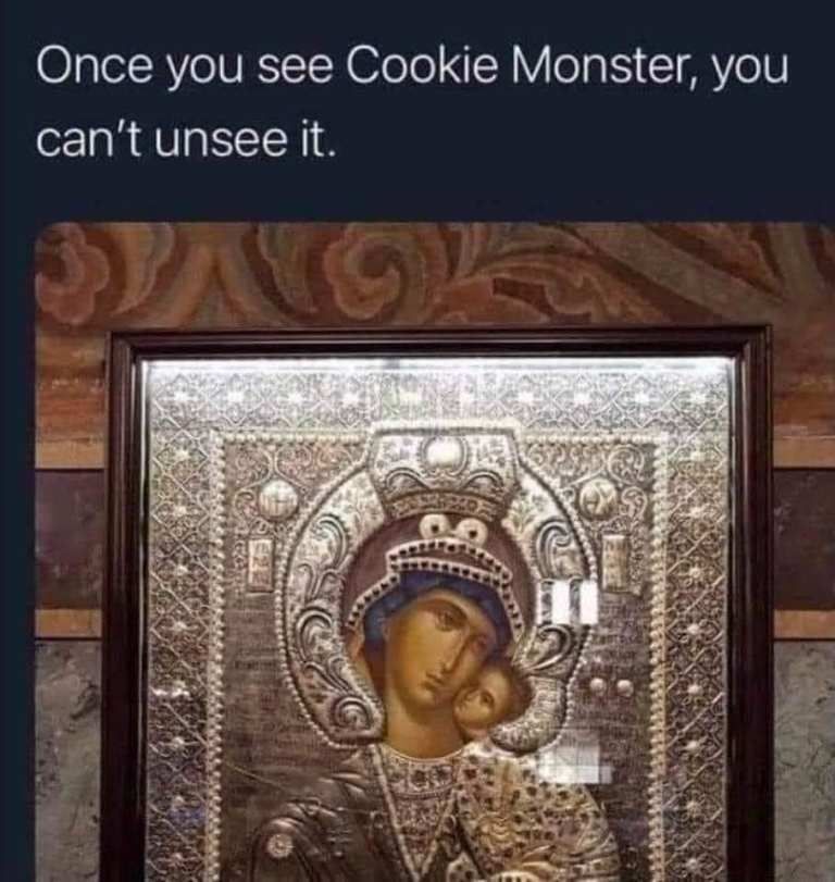 Once you see the Cookie Monster, it cannot be unseen.