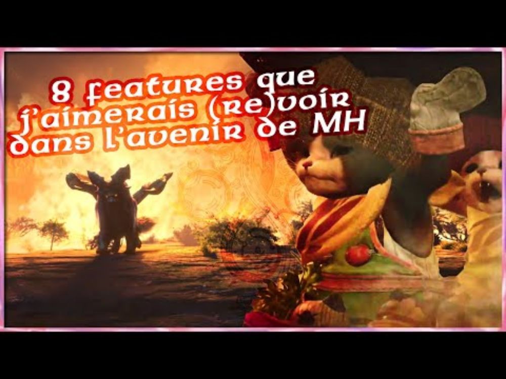 8 features que j'aimerais (re)voir dans Monster Hunter