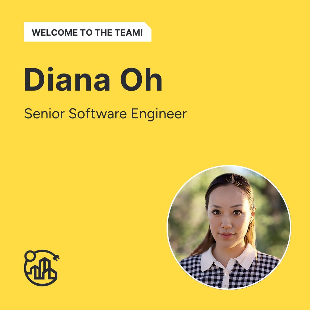 Graphic welcoming Diana Oh, Senior Software Engineer, to the BDC Team. Includes a photo of Diana.