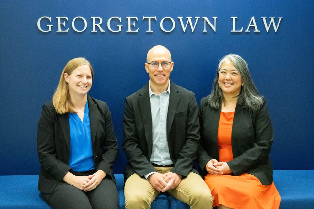 Visiting Professor of Legal Practice Bethany Lipman, L’14, Associate Professor of Legal Practice Ben Eisman and Visiting Professor of Legal Practice Frances Walters.