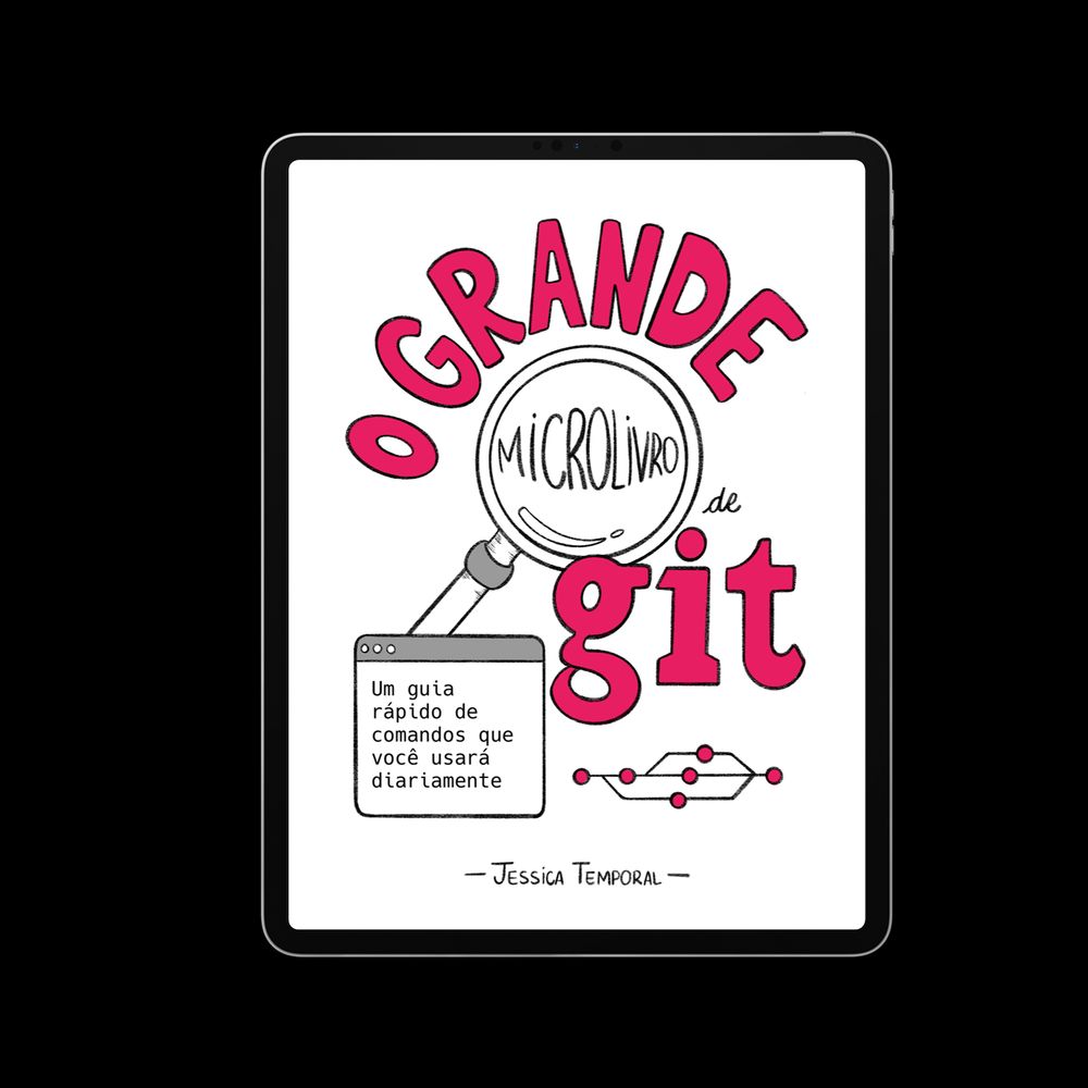 Capa de “O Grande Microlivro de Git” da autora Jessica Temporal