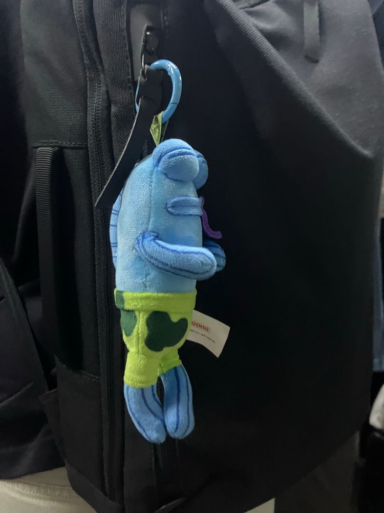 海綿寶寶的藍色死魚鑰匙圈