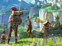 scenery from new Free video game Palia