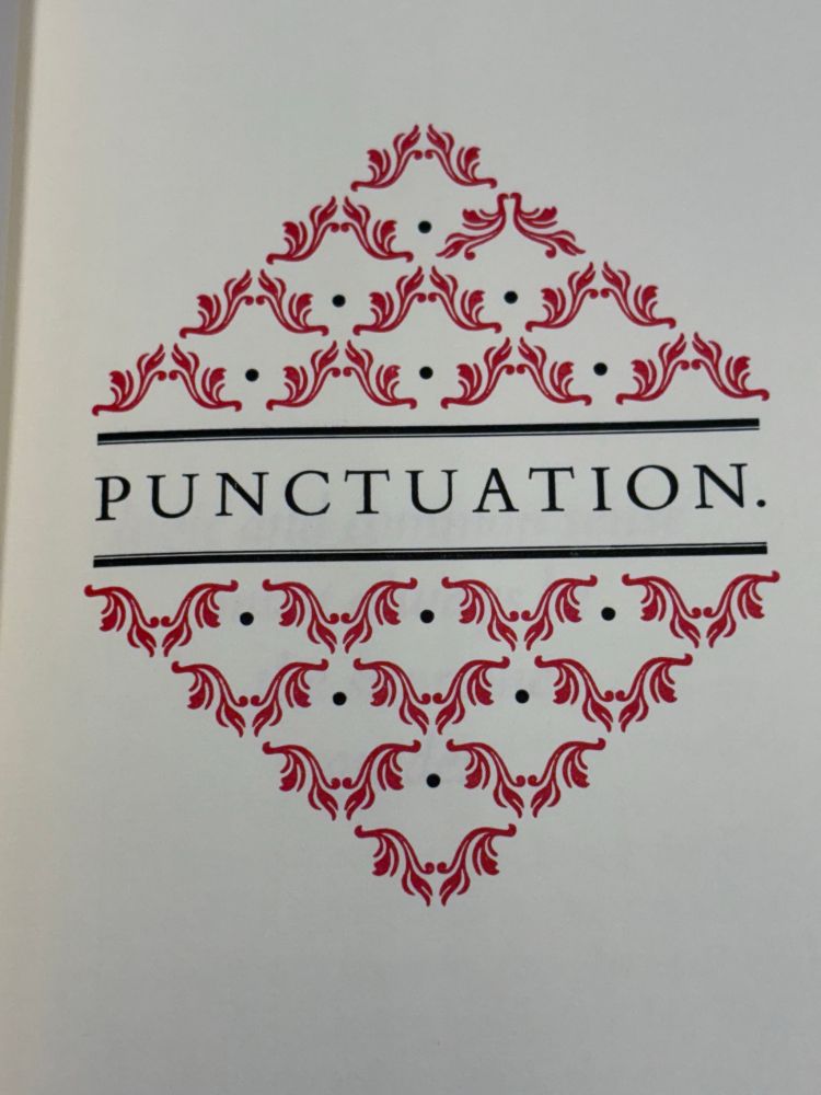 Punctuation for the letterpress-fanciers