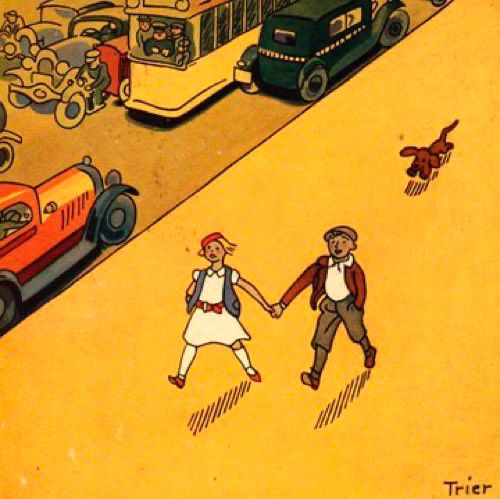 Erich Kästner: Pünktchen und Anton, Cover von Walter Trier 
