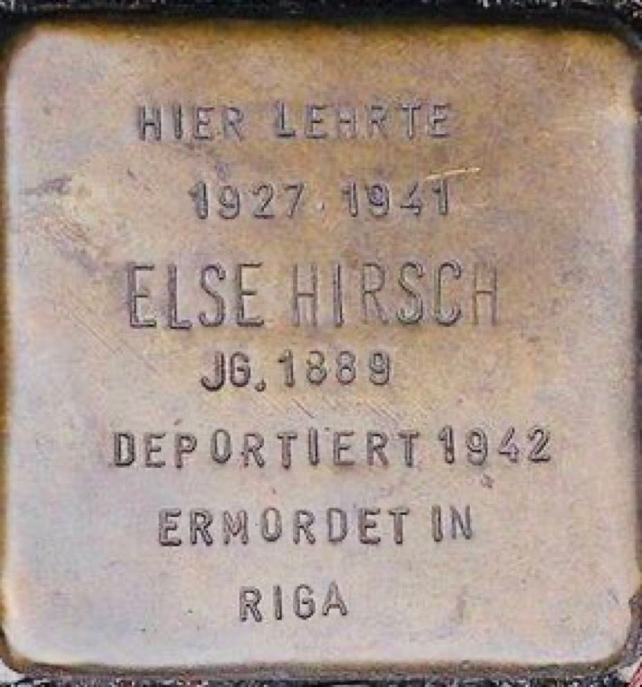 Stolperstein für Else Hirsch