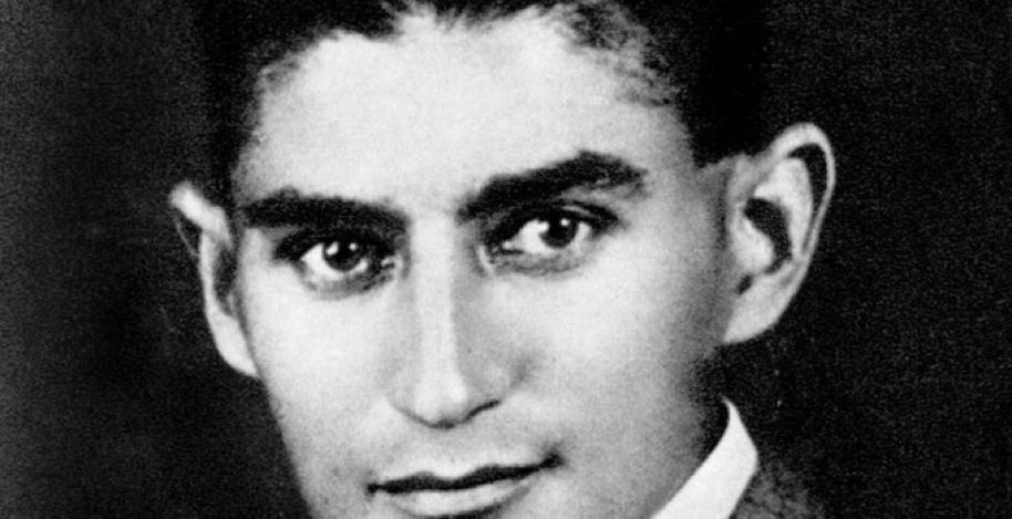 Franz Kafka, schwarz weiß Porträt 