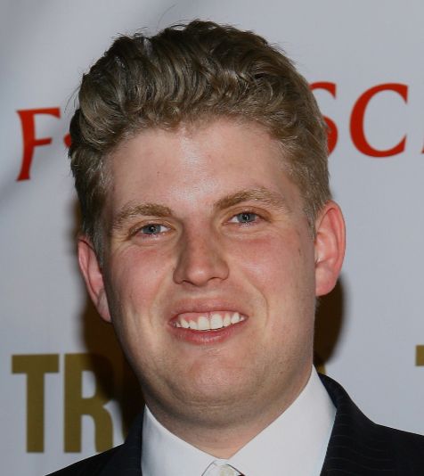 Eric Trump before he got plastic surgery and Wegovy to change his looks