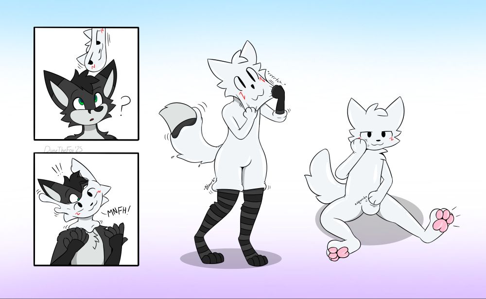 tf sequence of sock into a rubber boykisser