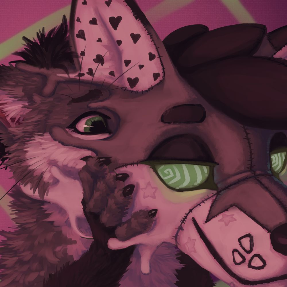 sock being taken over by a plush version of himself 