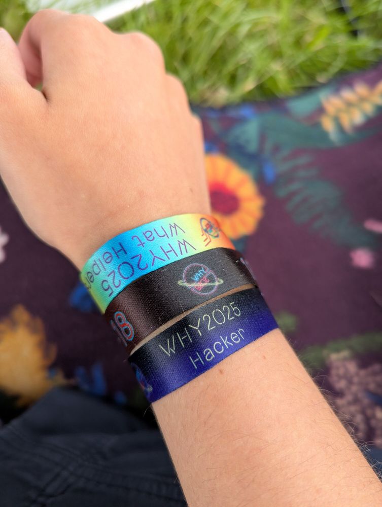 Bleeptracks hand with three wrist bands