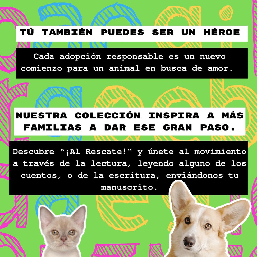 Adopción de animales. Rescate de animales.