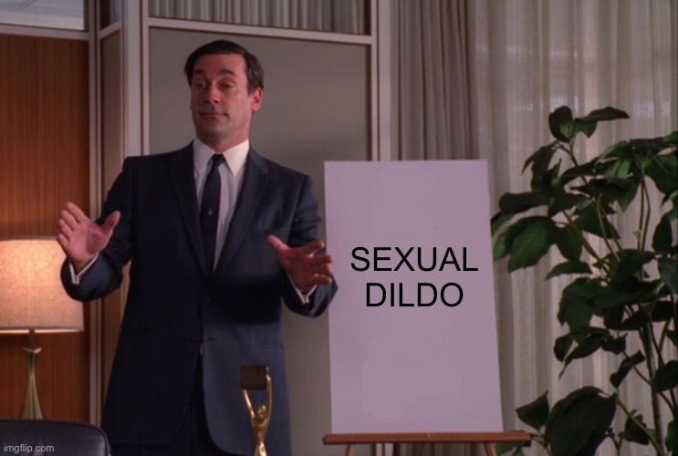 don draper pitching the sexual dildo