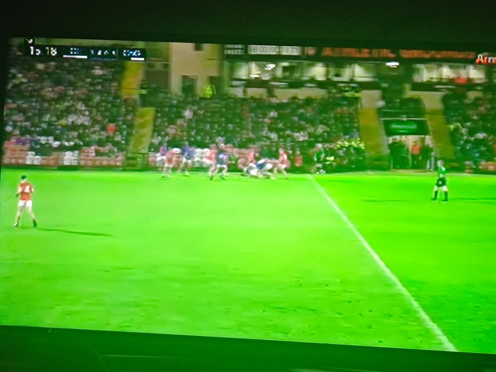 Screengrab of Gaelic football match 