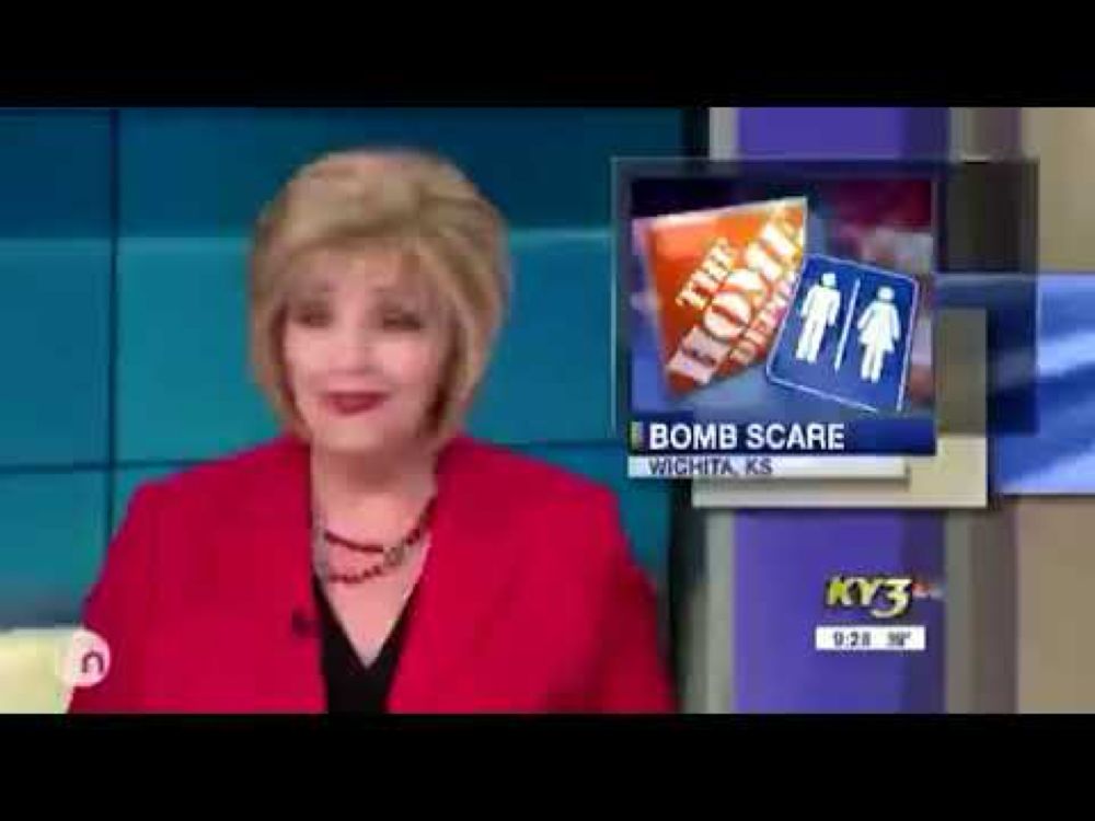 FUNNY NEWS CLIP! - 'Bomb Scare' at Home Depot Kansas - KY3 Bomb Threat News Report