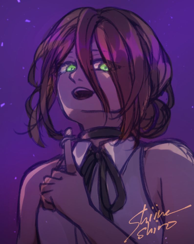 reze from chainsaw man colored doodle