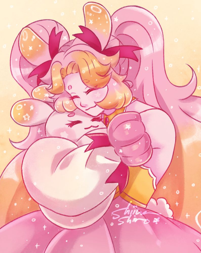 galabun the bun human form hugging galabun the bun bunny form