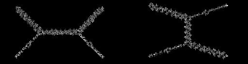 Feynman diagrams for photon scattering on axion. The left panel represents the $s-channel$, where the four-momenta of the incoming photon and axion are $k$ and $p$, respectively. The resulting virtual photon propagates with momentum $k + p$. The outgoing momenta are $k'$ (photon) and $p'$ (axion)...