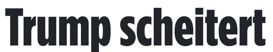 Trump scheitert