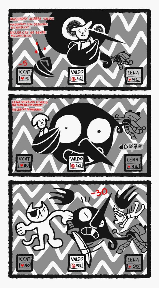 magunray segura Valdo e deixa killer cat mal, killer cat revida.