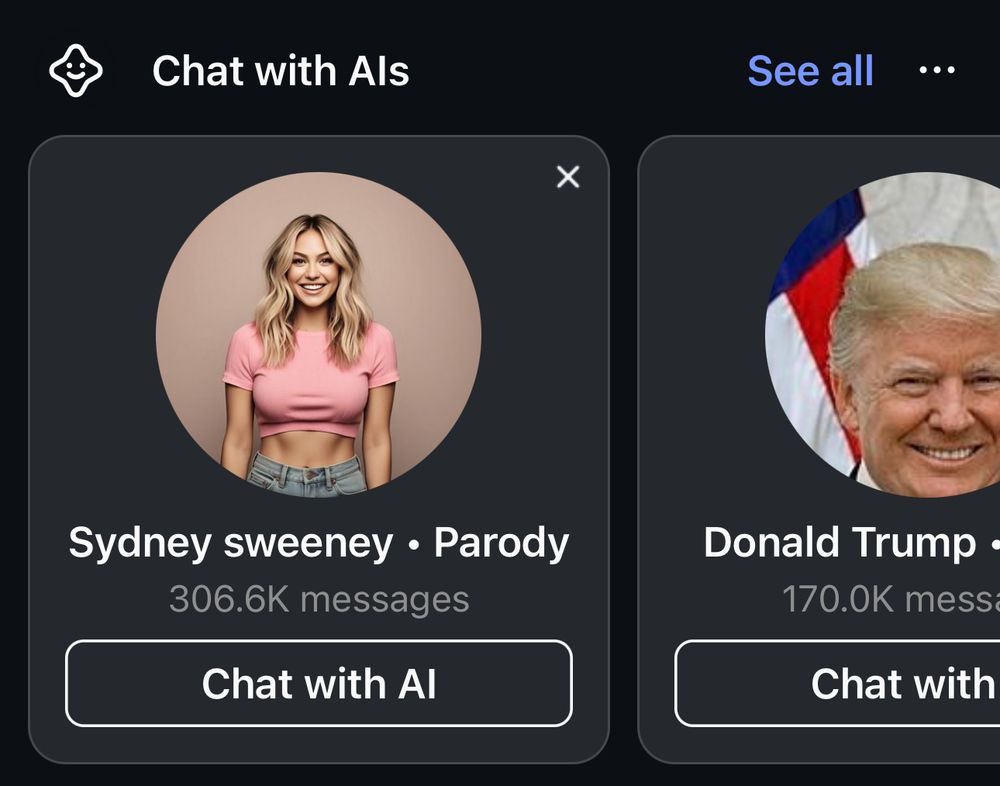 Instagram now lets you chat with AI versions of Sydney Sweeney and Donald Trump apparently 