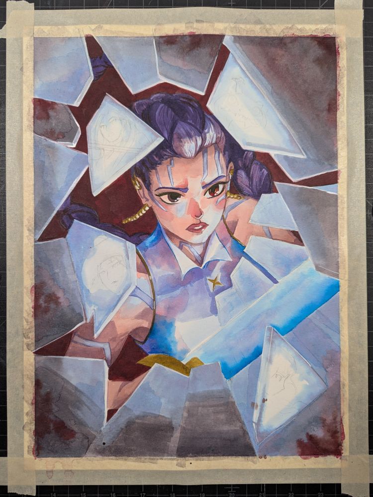 Rumi busts through some glass