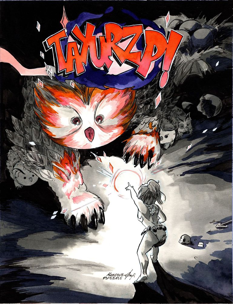 First cover for Tayurzp! A zine for ttrpg peeps