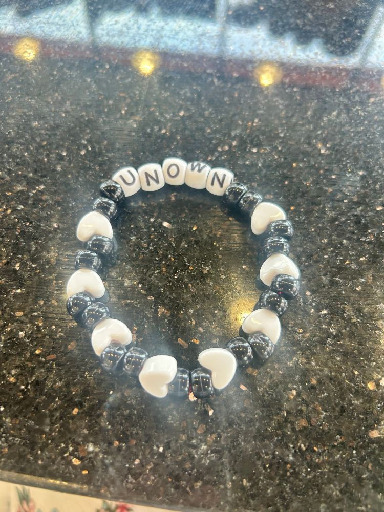 unown beaded bracelet