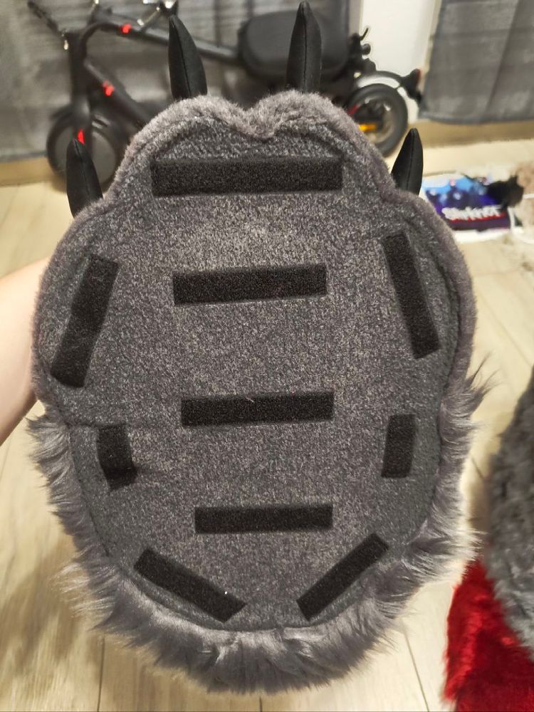 Foot bottom where sole will be attached
