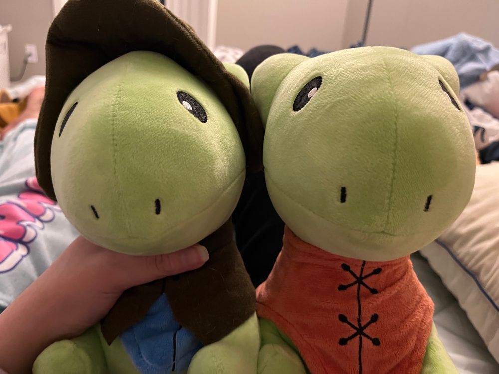 JoCat’s Gobbo Plushies (Wizard on the Left, Original on the Right)