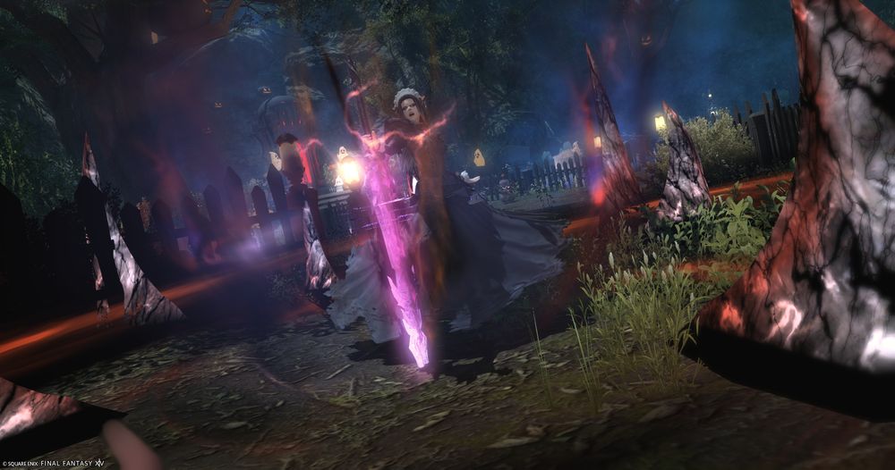 Defending graveyard from grave robbers.