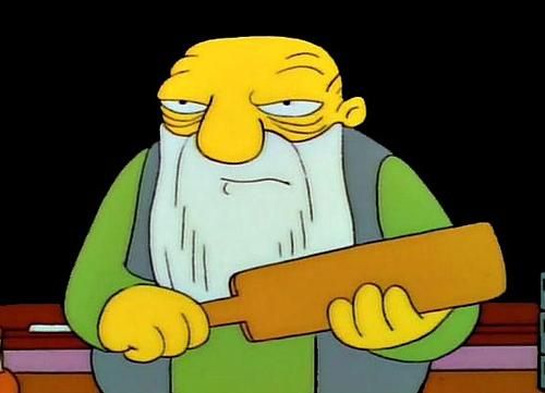 That's a paddlin'.