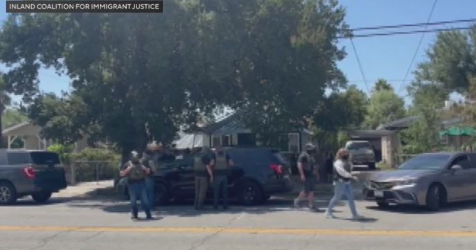 The agents waited outside of the family's home for several hours after the incident, according to San Bernardino police.