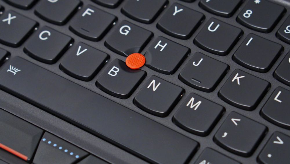 Lenovo thinkpad red nubbin on a keyboard 