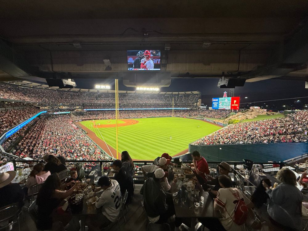 Mariners vs the LA Angels at the Angels stadium