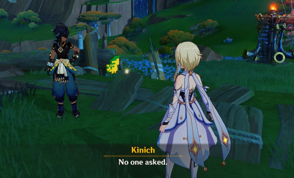 kinich from genshin saying: no one asked