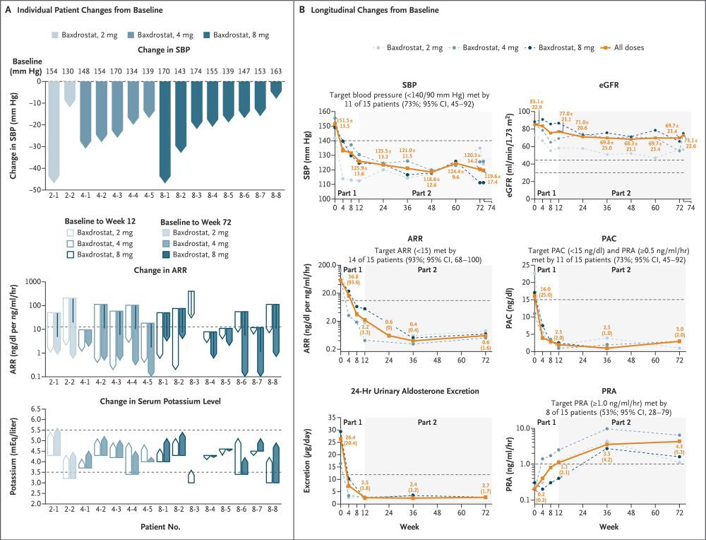 Efficacy and Side-Effect Profile of Baxdrostat in Patients with Primary Aldosteronism.