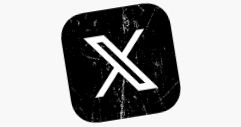Logo of X .