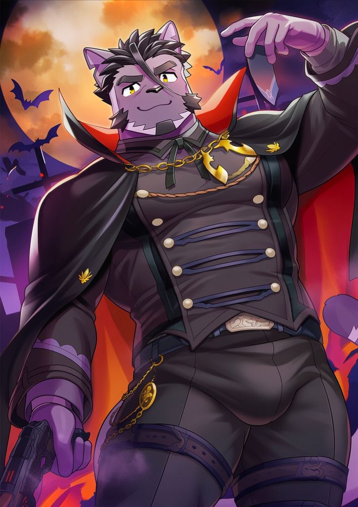 ハロウィン仮装姿のツネアキ